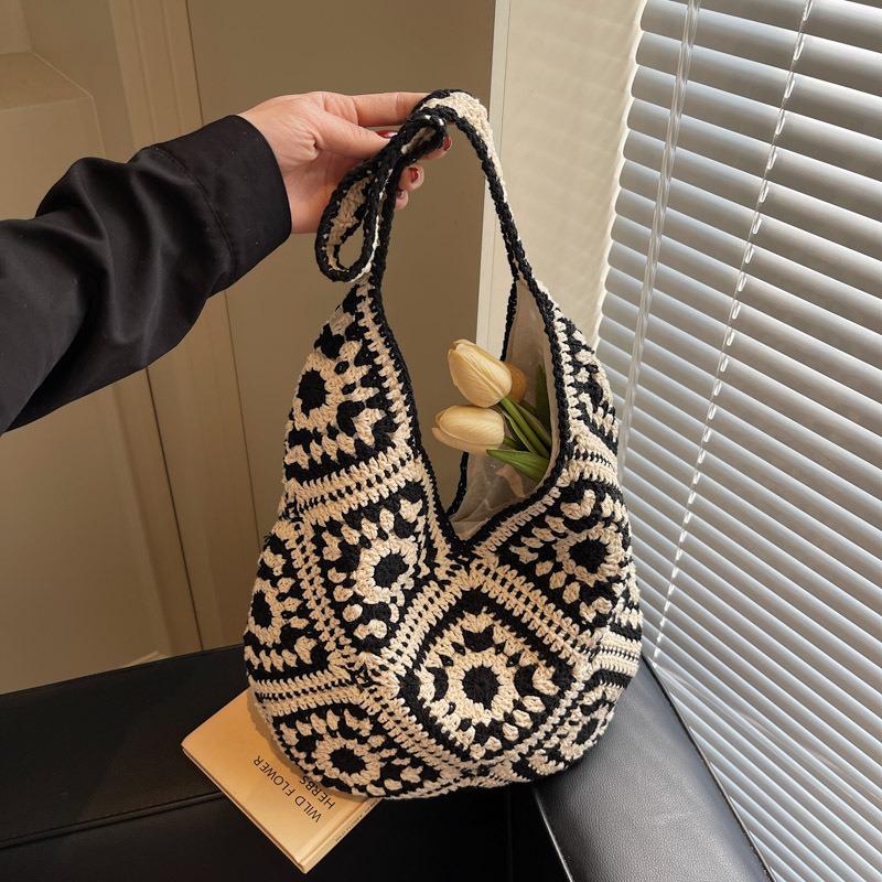Сумка большой вместимости женская новая модная универсальная литературная плетеная соломенная сумка для морского отдыха пляжная сумка
