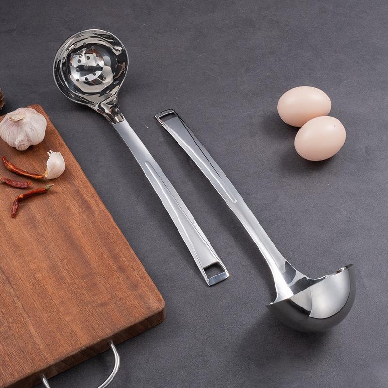 Сепаратор для супа из нержавеющей стали 304, суповая чаша, жироотделитель, бытовой коммерческий горшок для горячих блюд, утолщенная глубокая, удлиненная ложка