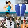1Pc Soccer Sports Shin Guard for Youth Adults Elastic Breathable Compression Shin Sleeve with Honeycomb Resistant Anti-Collision Calf Protection