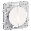 Interrupteur Double Va Et Vient Lumineux Blanc