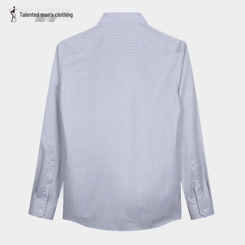 TRIES Classic Stripe Business Casual Long Sleeve Shirt