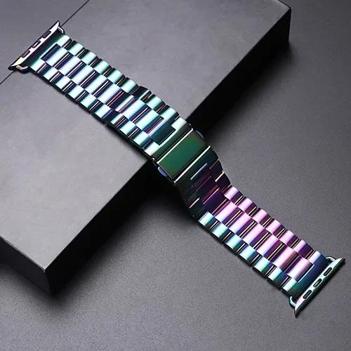 Stainless Steel Strap For Apple Watch Ultra 2 49mm 45mm 41mm 40mm 44mm 46mm Watch Strap Metal Bracelet For iWatch 10 9 8 7 6 5 4