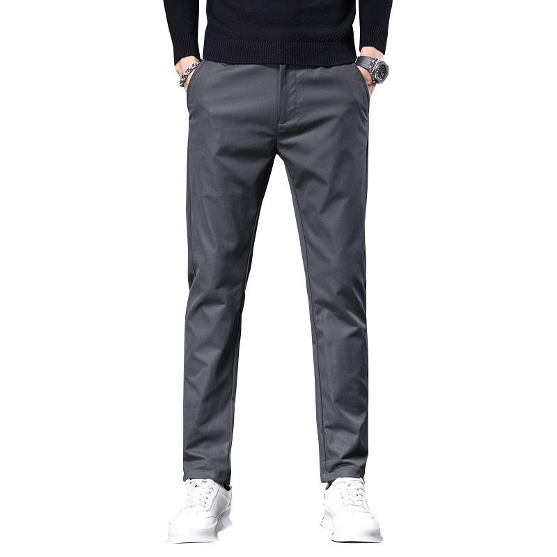New Casual Trousers Men's Autumn Versatile Slim Small Straight Men's Korean Version of the Trend of Autumn and Winter Casual Long Trousers