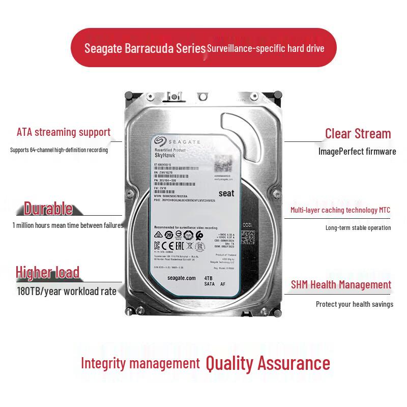 Seagate 4TB SkyHawk Surveillance Hard Drive