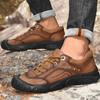 Men Shoes Genuine Leather Hiking Shoes Men Trekking Sneakers Flats Comfortable Outdoor Walking Mountain Sports Shoes Men