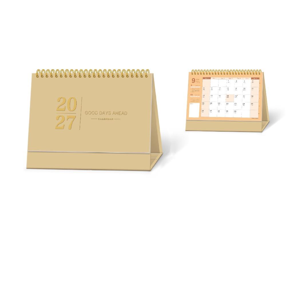 Morandi Color 2027 Desk Calendar Paper Flip Calendar Durable Academic Planner Desktop Decoration