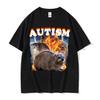 Autism Funny Hyrax Meme Tee Shirt Men's Clothing Hip Hop Fashion Vintage T-shirt Unisex High Quality Short Sleeve T Shirt Summer