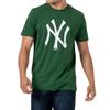 New Era Унисекс футболка с коротким рукавом и круглым вырезом, большая логотип MLB, зеленая 12147606