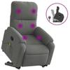 VidaXL Recliner Massage Chair Dark Grey Microfiber Fabric 3204938