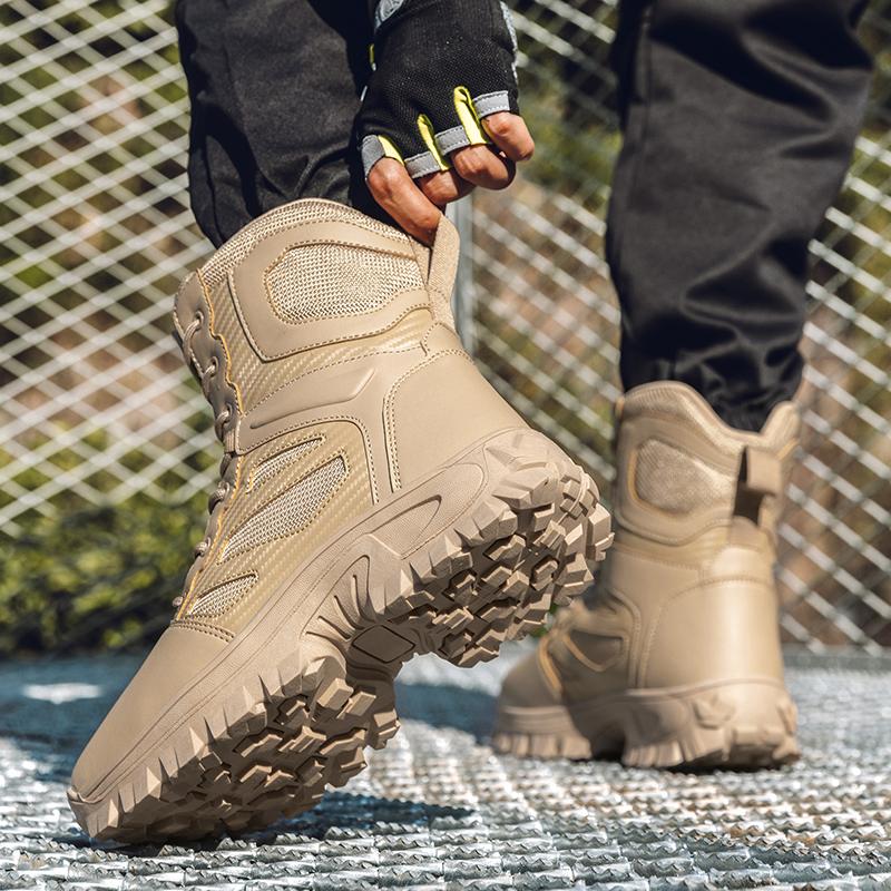 Мужские высокие ботинки большого размера для тренировок на открытом воздухе, ботинки для тренировок на полигоне, ботинки для пешего туризма, тактические ботинки спецназа