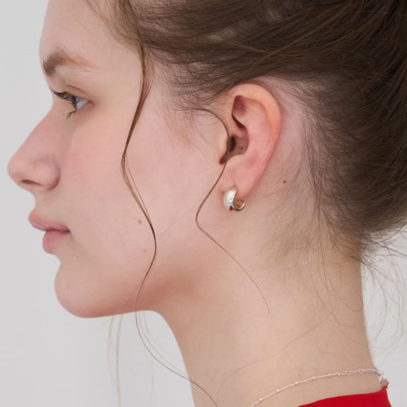 STILL INSTANT Роза с росой - Серьга 09