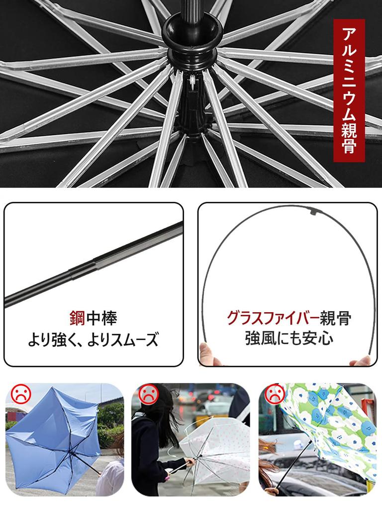 Folding Folding Folding Durable 12 Large Automatic For Both Sunny and Rainy Water Storage Pouch Included Umbrella, Umbrella, Umbrella, Men's - Ribs,