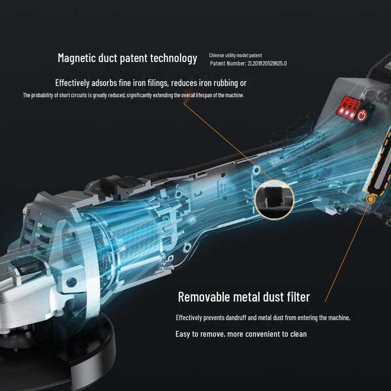 Dayi 20V Cordless Angle Grinder CN plug (adapter included)