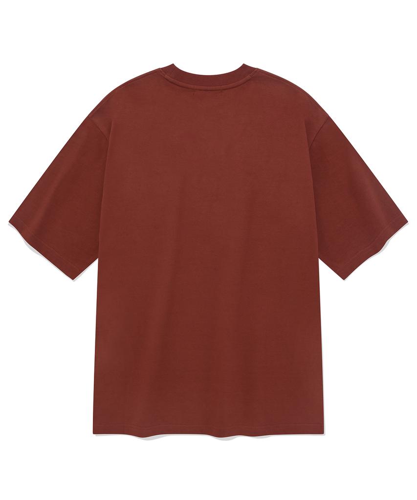 FALLETT Small Drawing Nero Short Sleeve T-Shirt Burgundy