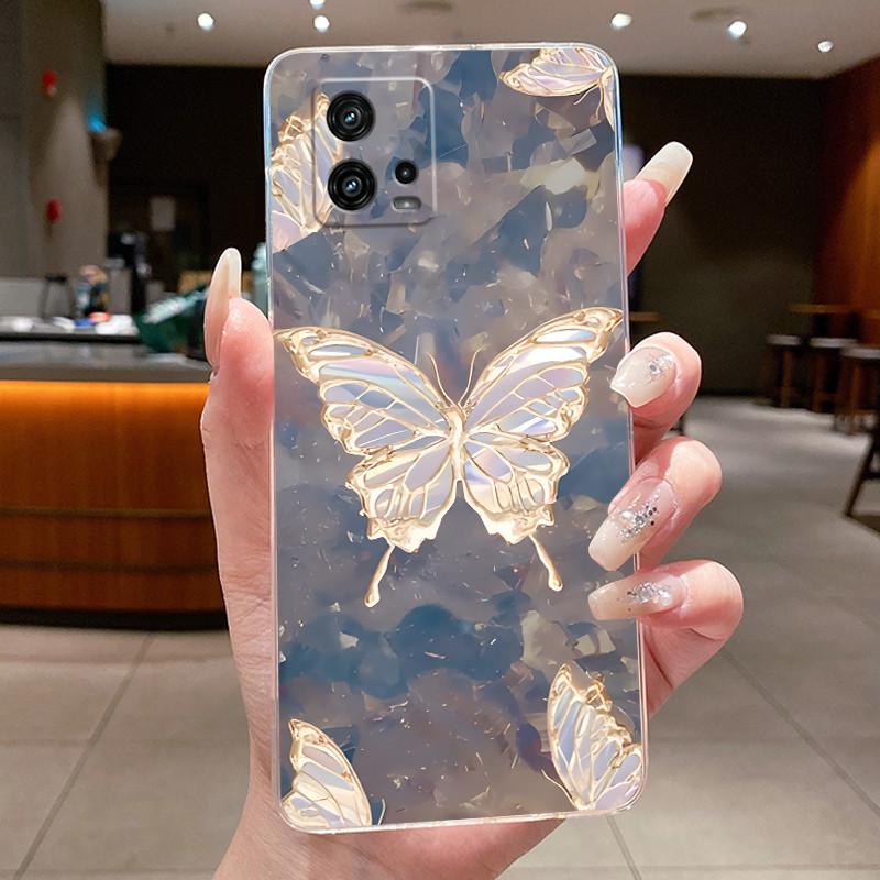 For Cover Motorola Moto G72 Case G 72 Flower design Clear Soft Silicone Back Funda Bumper For Moto G72 MotoG72 Phone Cases Coque