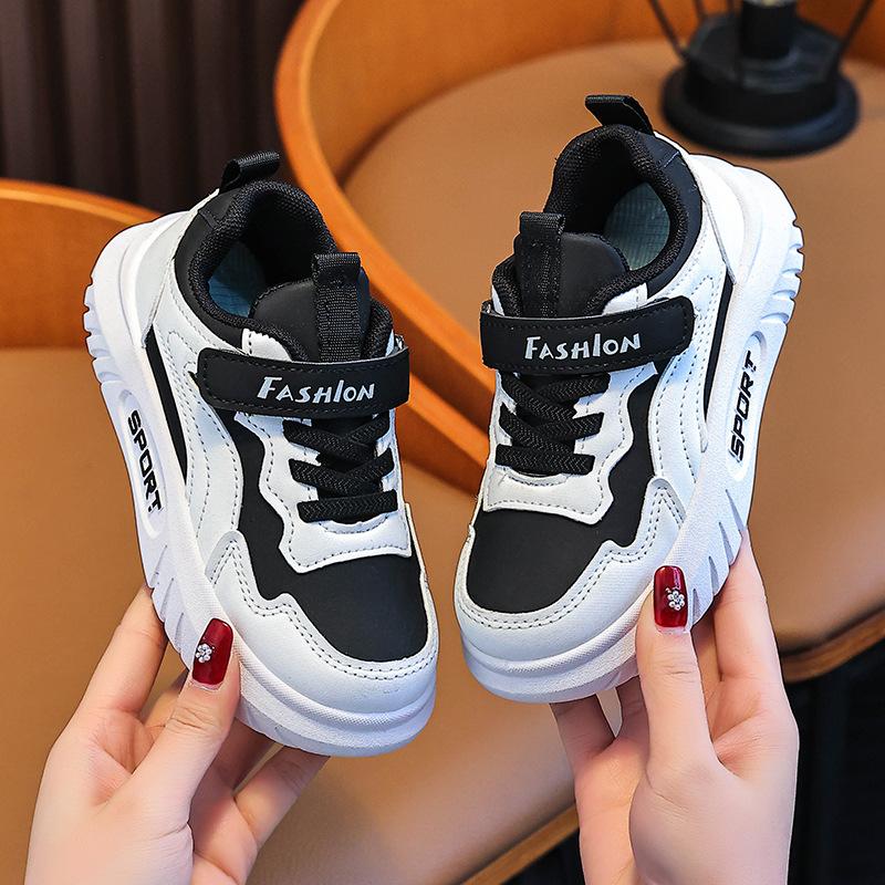 New autumn boys' shoes, children's sports sneakers, soft-soled casual white shoes, trendy girls' German training shoes