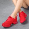 Lightweight Profession Dance Shoes Women Breathable Baskets Modern Jazz Casual Sneakers Ladies Non-slip Mid-heel Jogging Shoes