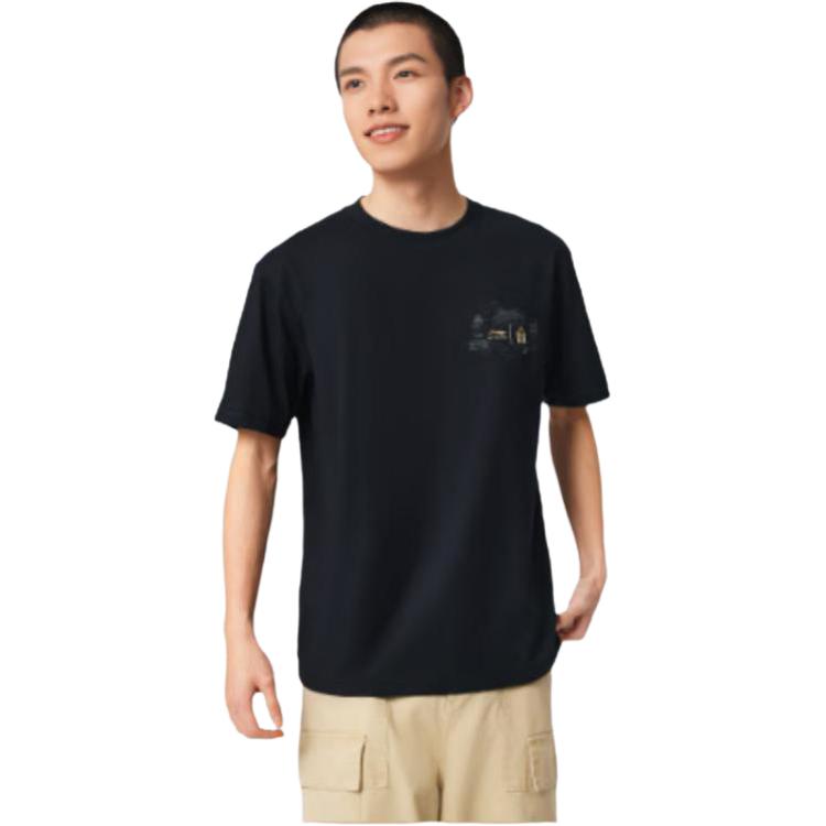 Li Ning x GUGONG,LIANMINGKUAN China Culture Collection T Shirt Men's Black AHSVE11-2
