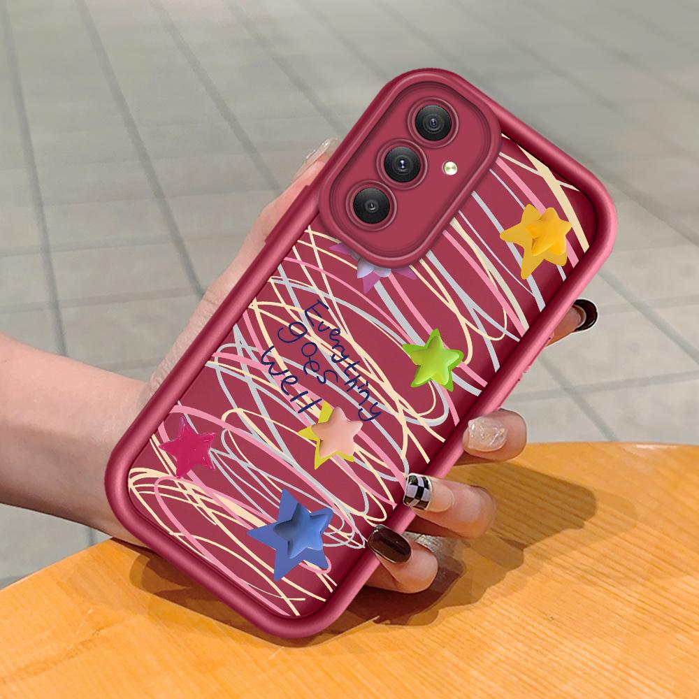 Мягкие силиконовые квадратные лестницы с мультяшным узором, полное покрытие, защита камеры, противоударный чехол для Huawei Honor Xiaomi Redmi Samsung