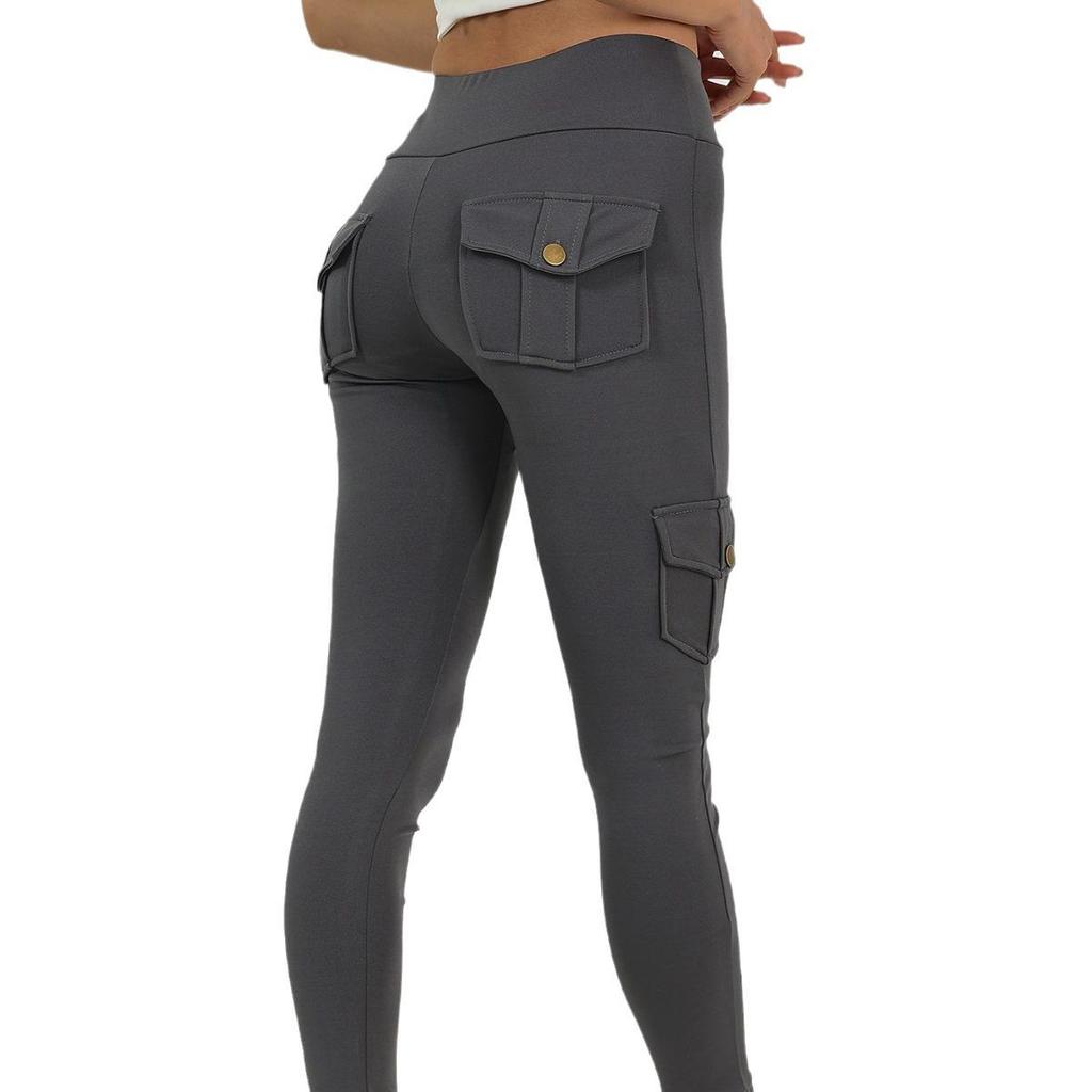 Женские быстросохнущие брюки для йоги с высокой талией - Эластичные фитнес-леггинсы с эффектом подтяжки бедер