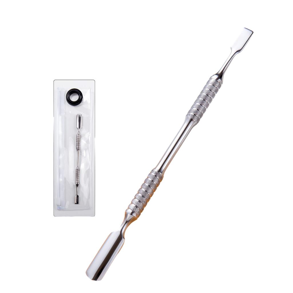 Cuticle Pusher Double-Headed Cuticle Pusher Stainless Steel Nail Polish Remover Manicure Tool for Fingernails Toenails