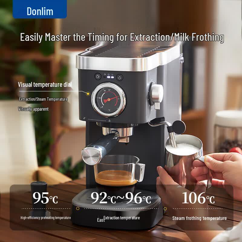 Donlim DL-6400 Semi-Automatic Espresso Machine CN plug (adapter included)