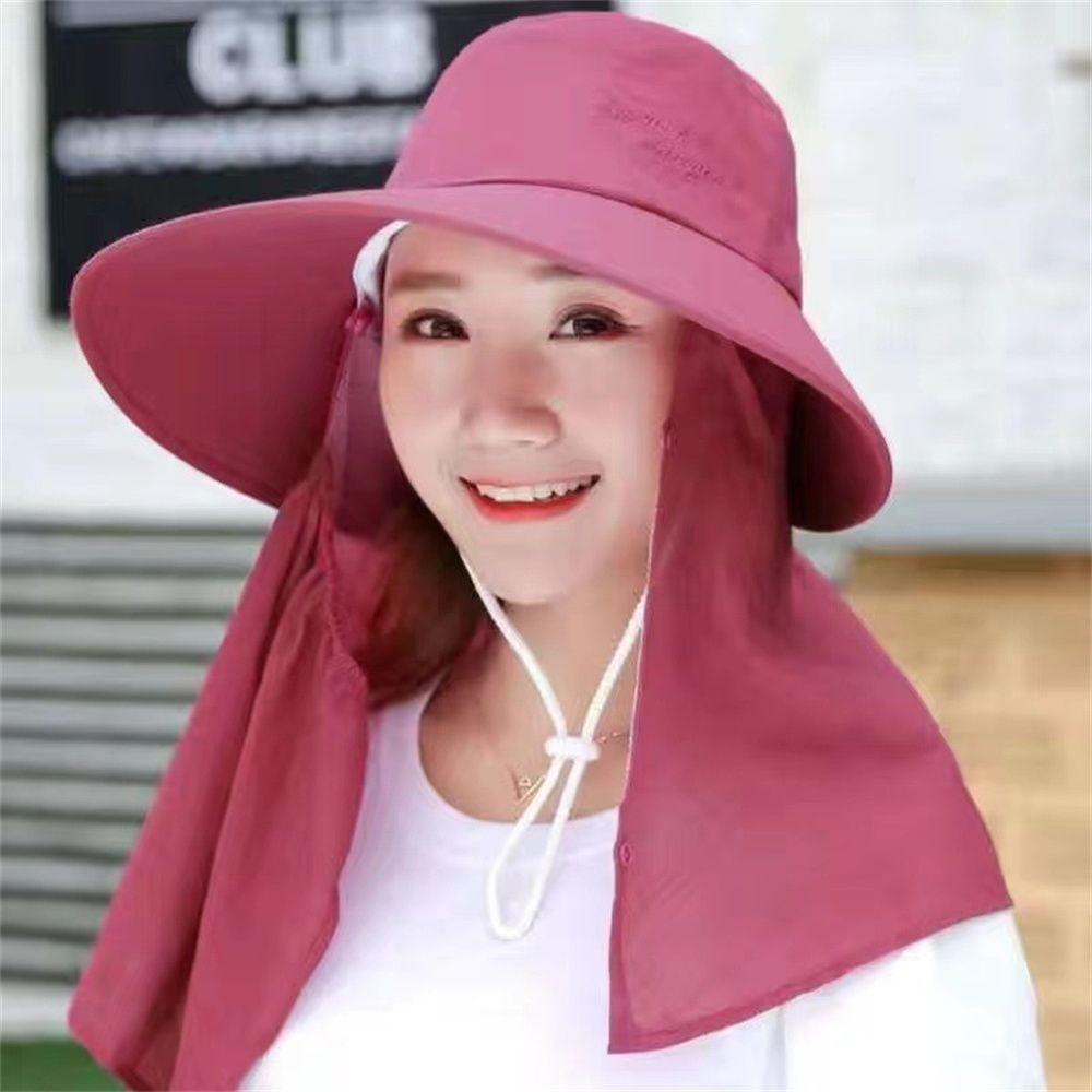 Detachable Neck Sun Visor Hat UV Protection Face Mask New Sunscreen Hat Women