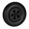Relaxdays Roue De Brouette, 4.00-6, Caoutchouc, Jante En Plastique, Increvable, Charge Maximale : 100 Kg, Noire