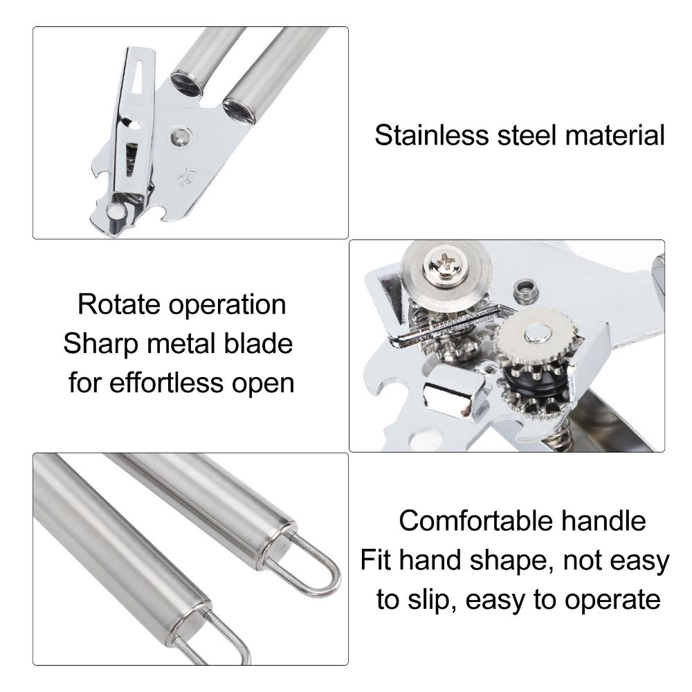 Handheld Can Opener Manual Lid Gripper Kitchen Utensil Lid Remover Camping/Picnic