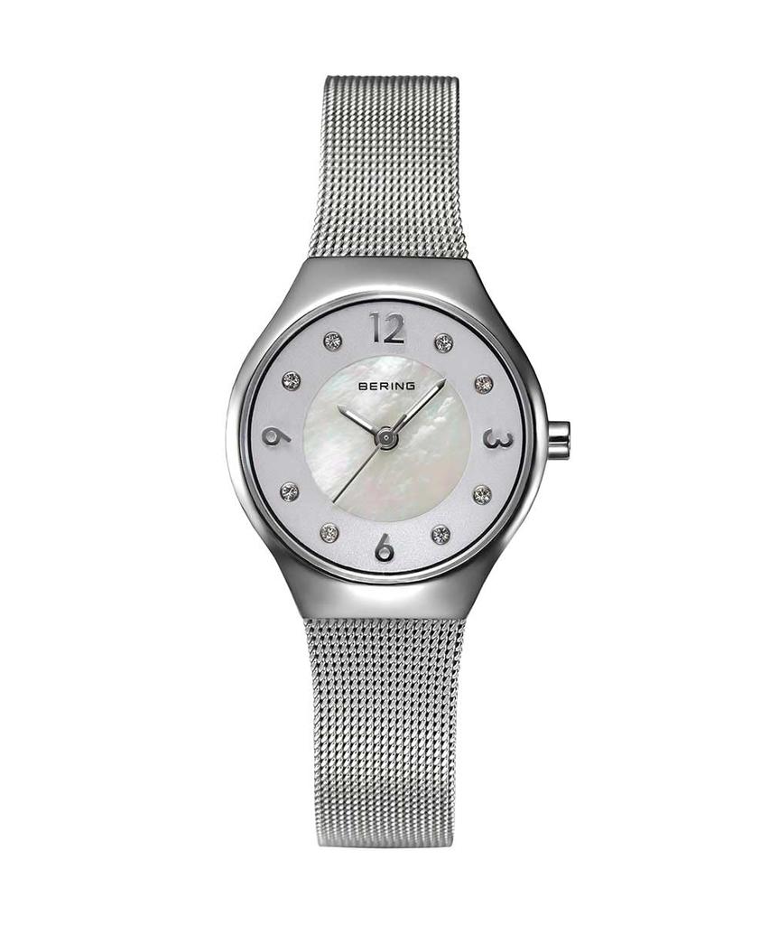 Женские часы BERING Classic Scandinavian Carving Mesh 11427-004 серебристые