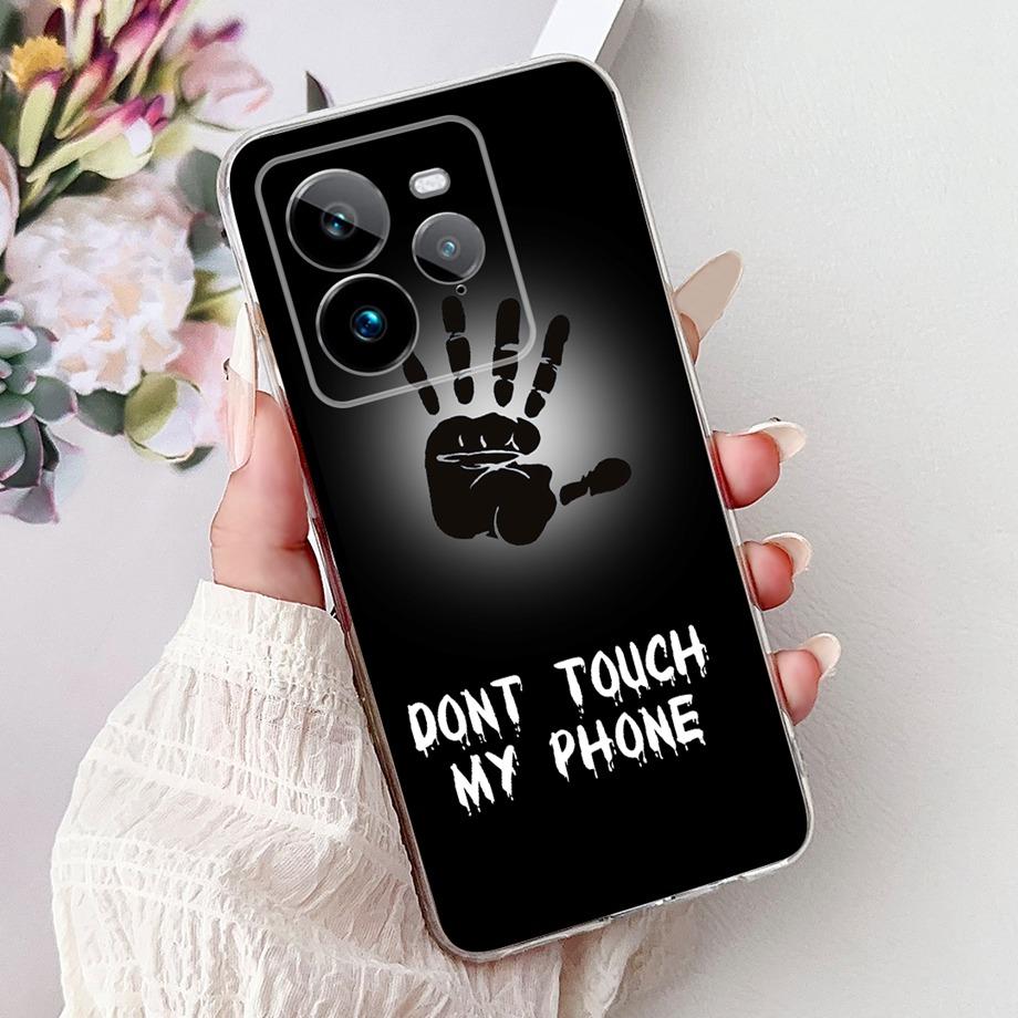 Soft Liquid Silicone Back Cover For Realme GT7 Pro RMX5011 Phone Case Marble Gothic Style Cartoon Bumper Shell Realme GT 7 Pro