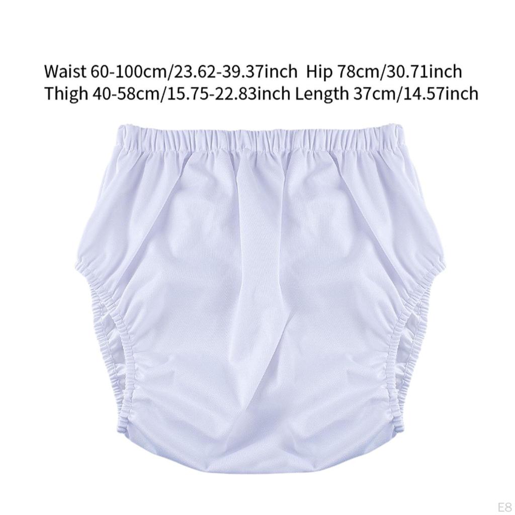 Adults Diaper Cover Incontinence for Women Men Reusable Underpant Low Noise Breathable Comfortable