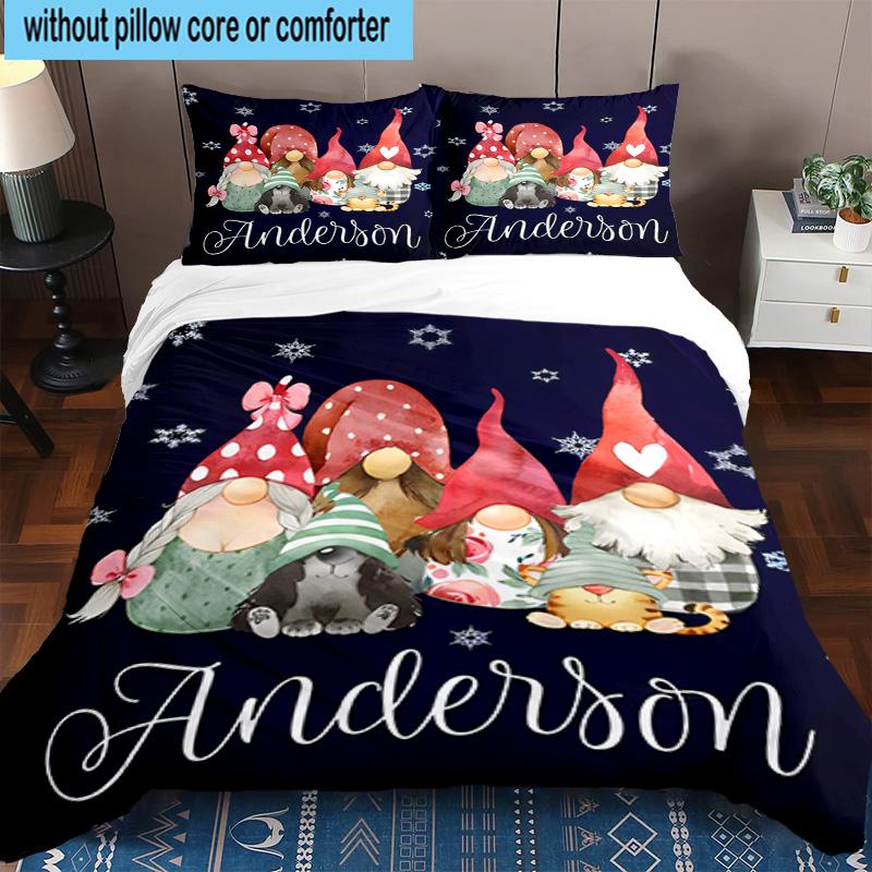 Christmas Vintage Truck 3pcs Bedding,Including 1pc Duvet Cover And 2pcs Pillowcases Perfect for Christmas,Ideal for Bedroom, Dormitory