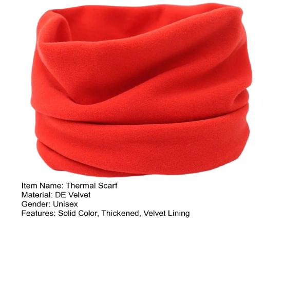 Мужской и женский термошарф с утолщенной двухсторонней бархатной подкладкой, зимний окрашенный шарф, хорошее отопление