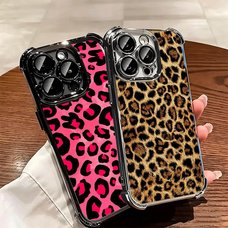 Классический ретро леопардовый принт, мягкий чехол для телефона для iPhone 15 16 17 Air 14 Pro Max 16E Plus 13 12 Mini, покрытие, противоударный Fundas
