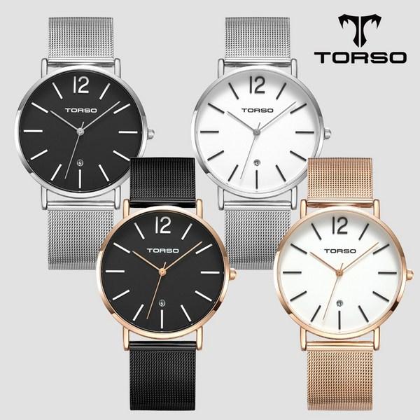 TORSO T101M-MS Doros Date Watch Мужские часы с металлическим сетчатым ремешком
