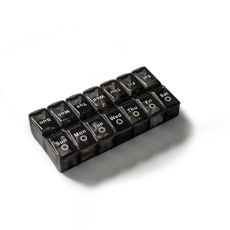 Футляр для таблеток на 7 дней в неделю, 14 сеток, диспенсер для таблеток, органайзер, коробка для таблеток