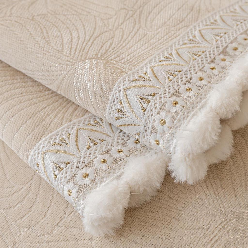 Универсальный нескользящий чехол на подушку для дивана из шенилла - Французская роскошь