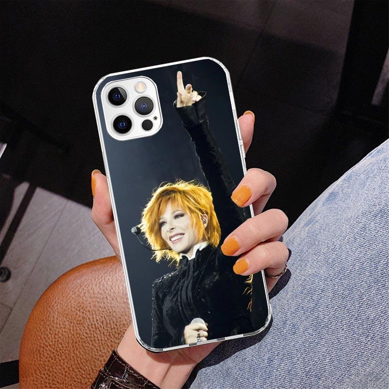 Mylene Farmer Phone Case For iPhone 13 12 Mini 11 Pro Max XS XR X SE 7 8 Plus 5S 5 6S 6 Gift Print Cover Fundas