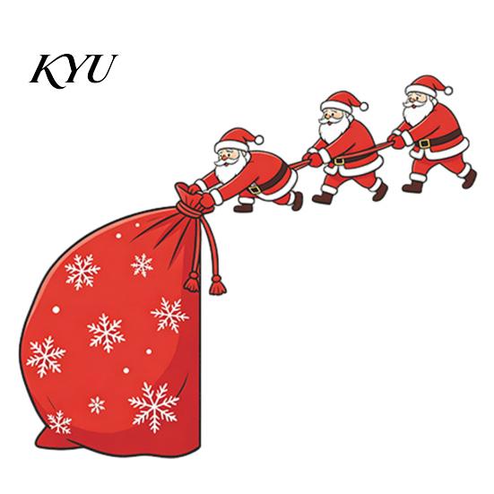 Non Marking Wall Art Decor Christmas Door Topper Decor, Santa Claus Frame Sticker, Funny Waterproof PVC Sticker Xmas Corner Decal, Self-Adhesive