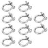 10 шт. D-образная скоба с дужкой, нагрузка, нержавеющая сталь, U-образная, для кемпинга, пешего туризма, альпинизма M5