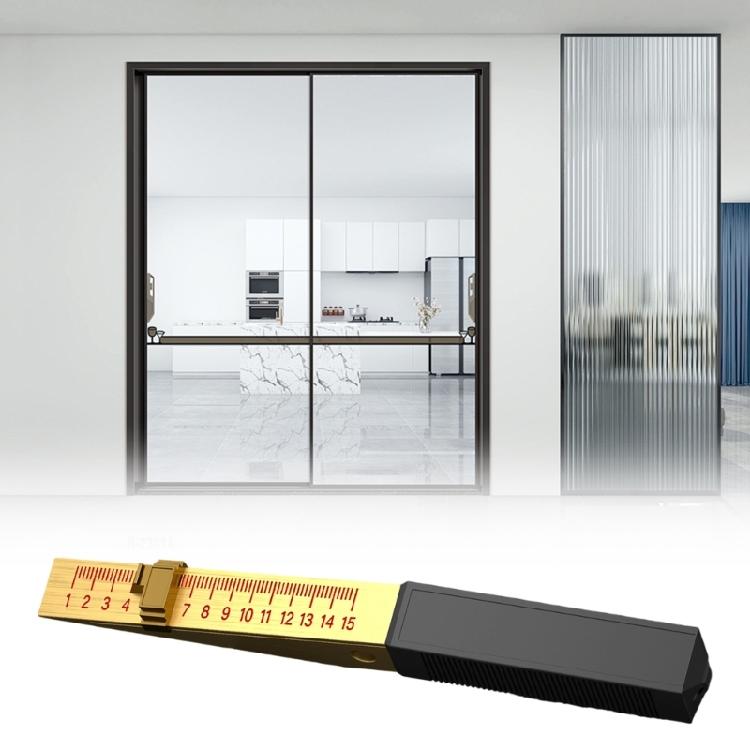 Angled Measuring Reader for Narrow Openings, Fine Scale Lines and Position Lock for Cabinet Door Fitting, Machine Inspection and Service