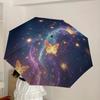 1pc Enchanted Night Butterfly Trail Umbrella with Plastic Handle,Suitable for All Seasons Home Travel Outdoor UmbrellaDD1576