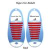 16pcs/Set Fashion Unisex Women Men Athletic Running No Tie Shoelaces Elastic Silicone Shoe Lace All Sneakers Fit Strap