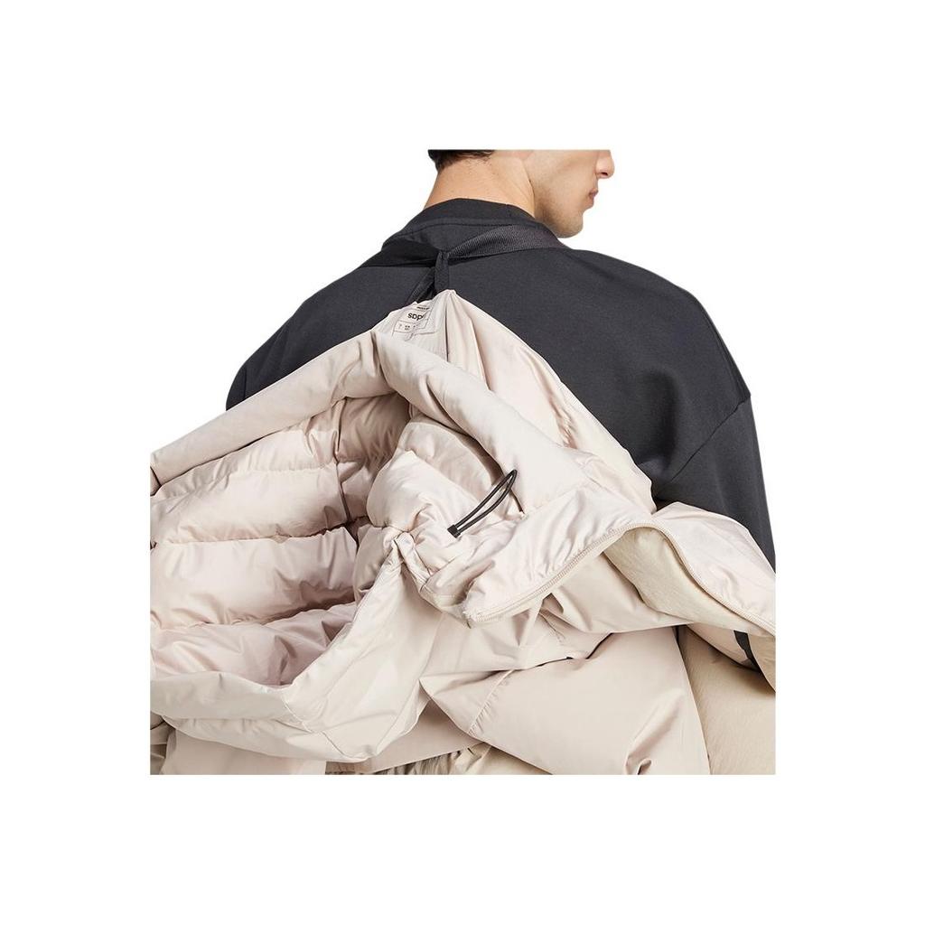 adidas Универсальная теплая куртка с капюшоном, мужская верхняя одежда, светло-коричневая IV7364