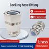 Nickel-Plated Brass Hex Cap Double Locking Hose Fitting with Male Thread and Plastic Coating