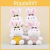 Pants Sunglasses Strap Rabbit Plush Keychain Animal Toy Cute Doll Pendant Bag