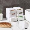 1 шт. Мини-органайзер с 3 ящиками, многофункциональный ящик для хранения офисных принадлежностей, косметики, ювелирных изделий и предметов первой необходимости для ванной комнаты