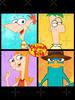 Phineas and Ferb Character Box Up Oversized T-Shirt
