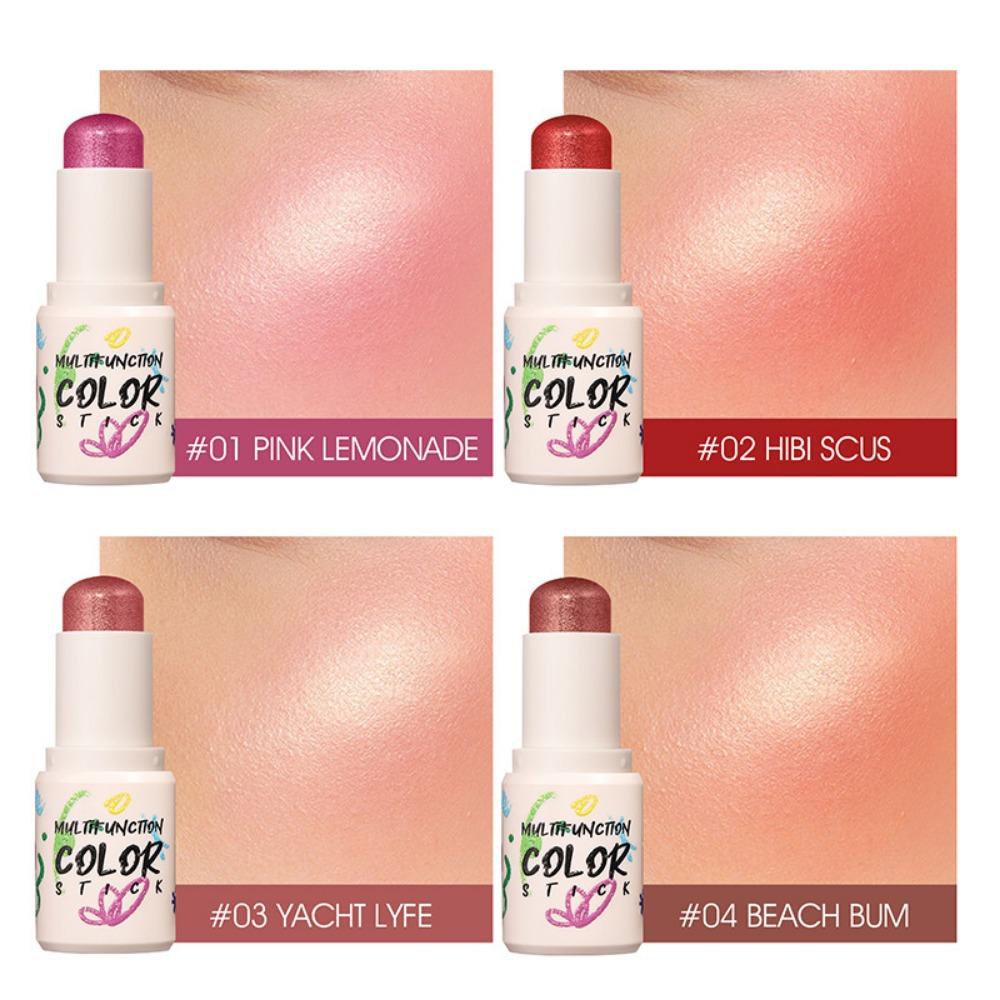 LANGMANNI 4 цветных румяна-стика, стойкие, естественно осветляющие румяна-карандаш